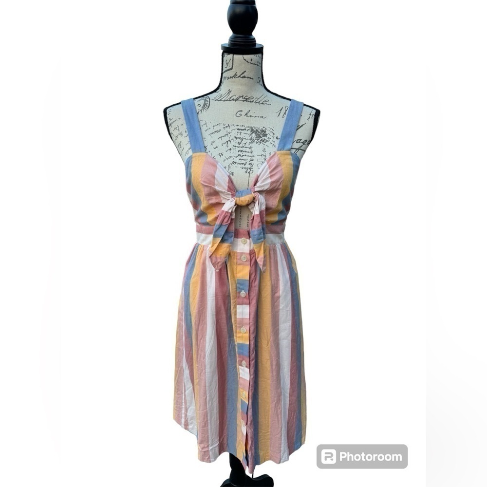 Madewell Tiefront Cutout Sun Dress Womens Size 10 Antique Coral